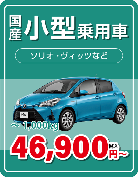 国産小型乗用車 46,300円〜